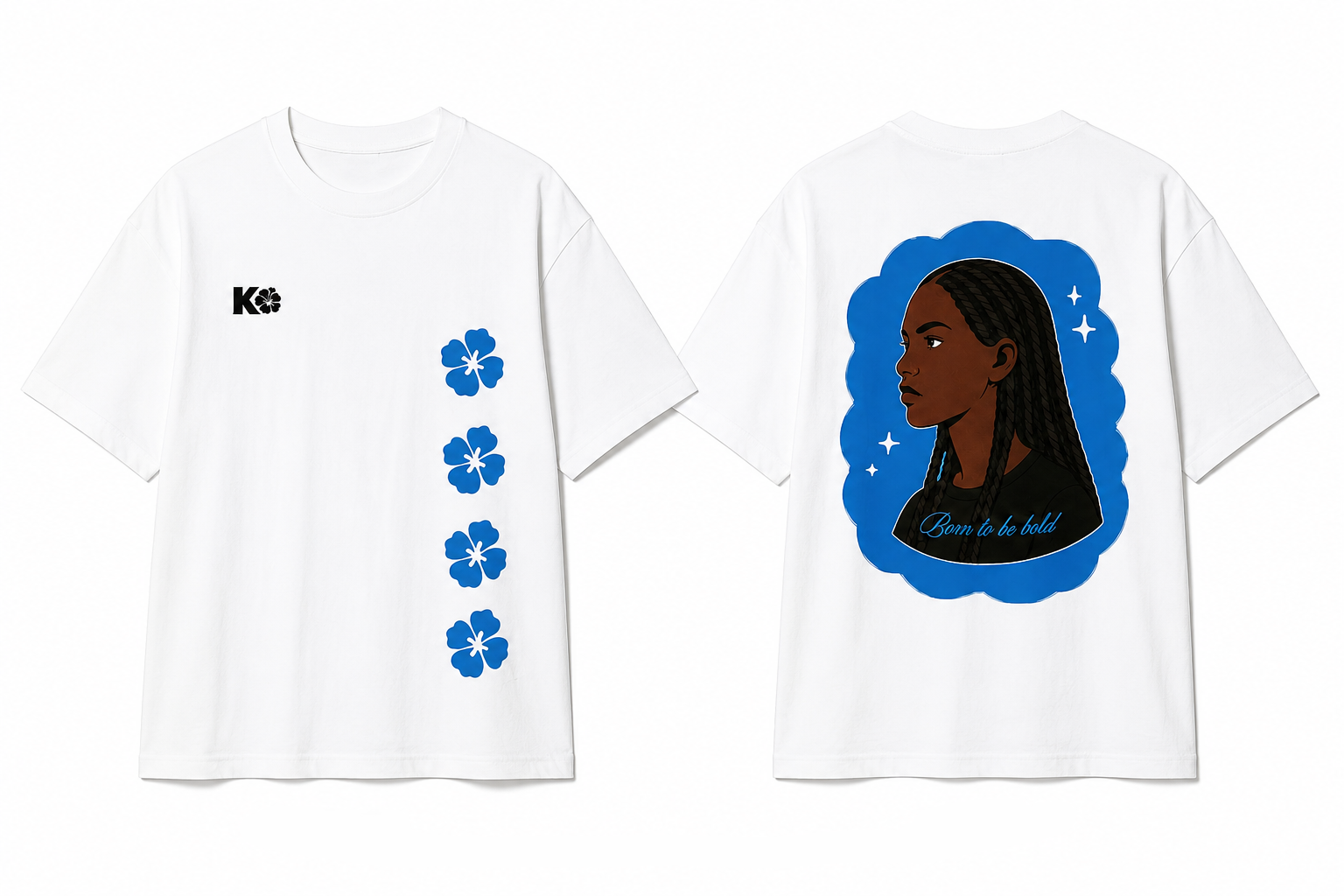 T-Shirt "Born To Be Bold" – White Edition